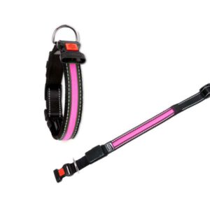 Karlie Flamingo oLED Halsband mit USB Ladegerät - Pink - 58,5