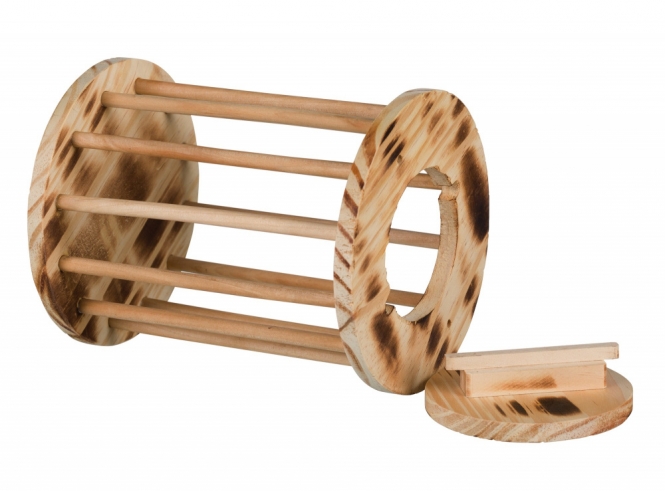 Trixie Heuraufe Rolle aus geflammtem Holz – Bild 2