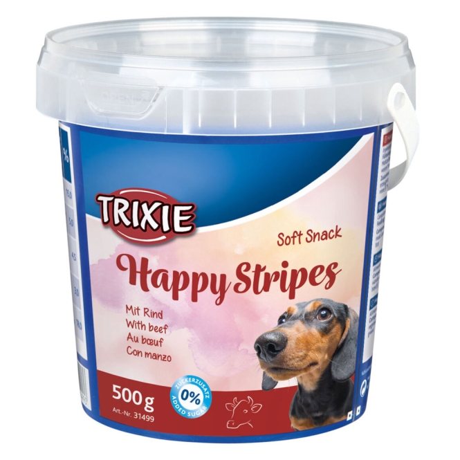 Trixie Soft Snack Happy Stripes 500g Eimer – Bild 2