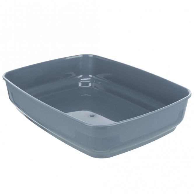Trixie Katzentoilette Delio mit Motiv - grau/weiß – Bild 2