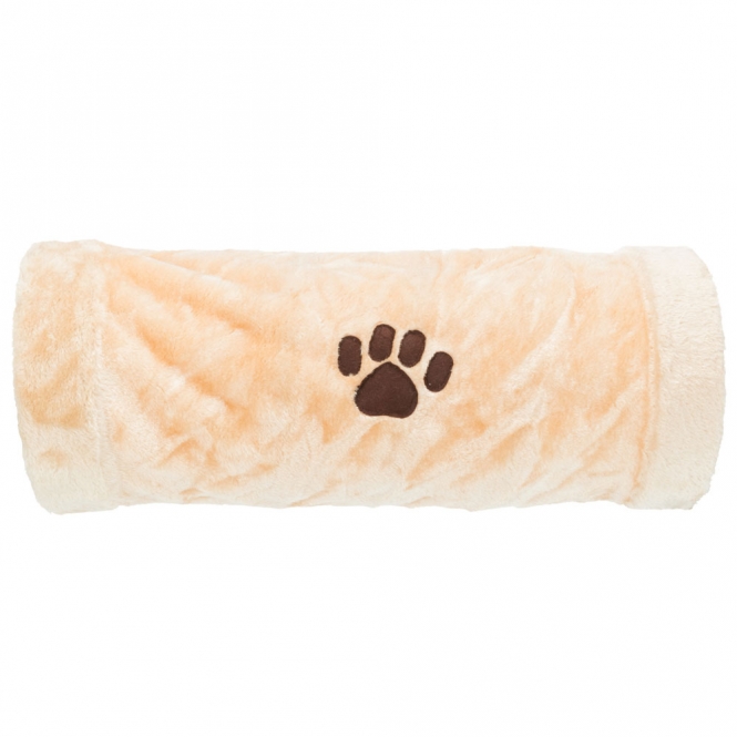 Trixie Crunch Plüschtunnel, 60 cm - Beige – Bild 3