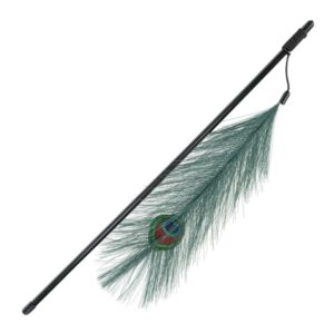 Trixie Spielangel mit Pfauenfeder aus Kunststoff/Polyester