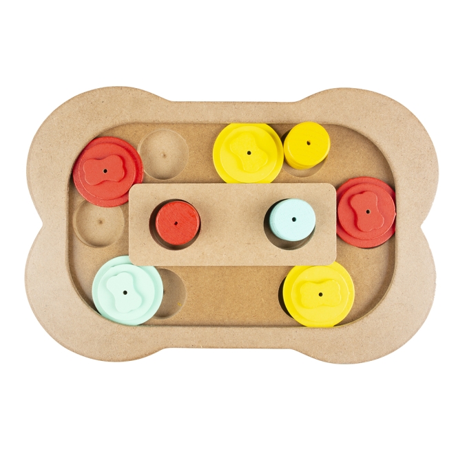 Duvoplus Intelligenzspiel Slide n Snack Puzzle Knochen – Bild 2
