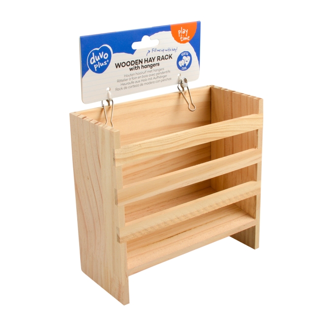 Duvoplus Holz-Heuraufe zum Aufhängen – Bild 2