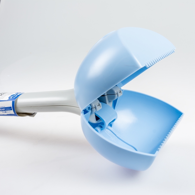 Duvoplus faltbare Kotschaufel - grau/blau – Bild 4