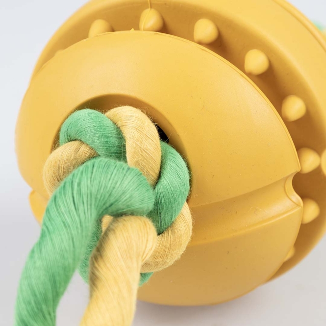Duvoplus Rubrop Zerrseil mit Ball - gelb – Bild 4
