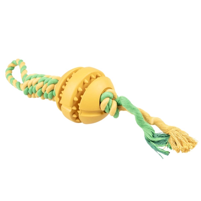 Duvoplus Rubrop Zerrseil mit Ball - gelb
