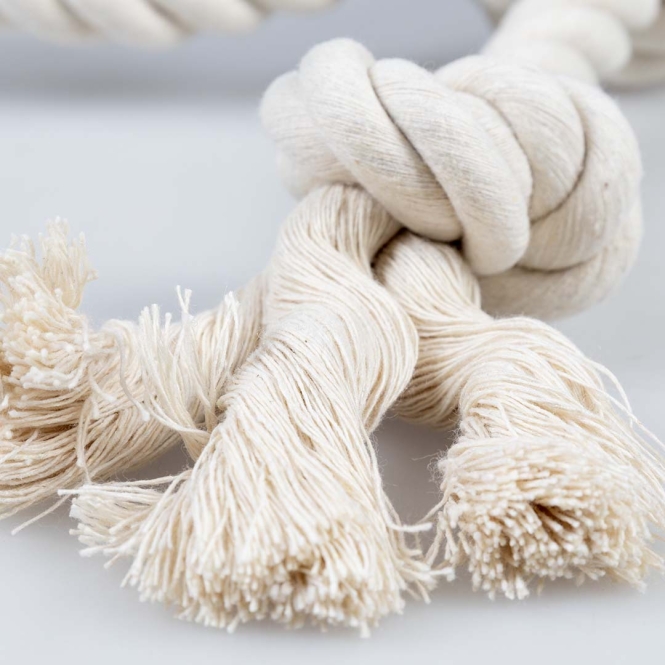 Duvoplus ECO Baumwoll-Tau mit 1 Schlaufe - weiß – Bild 5