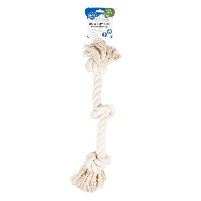 Duvoplus ECO Baumwollseil mit 3 Knoten - weiß – Bild 2