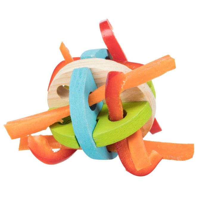 Trixie Spiel- und Snackball aus Holz - 7,5 cm – Bild 4