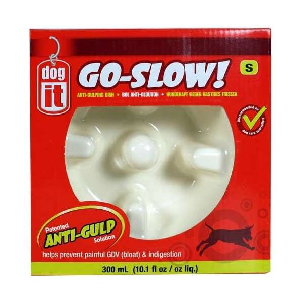 DOGIT Go-Slow Anti-Schling-Napf Blau 1200 ml – Bild 2